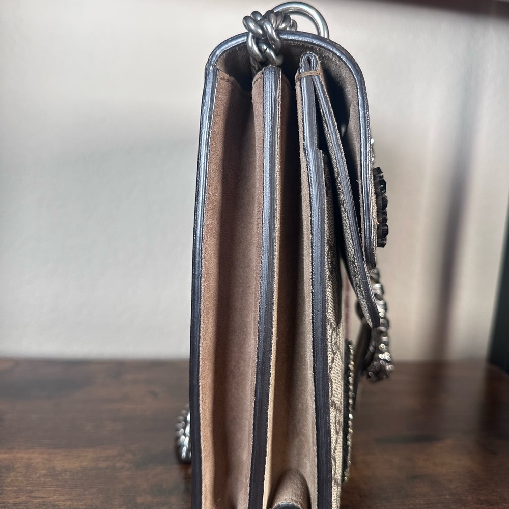 Authentic Gucci Large Dionysus Crystal Shoulder Bag with Embellishments - Picture 4 of 16